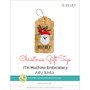 ITH Gift Tag: Jolly Santa Machine Embroidery Design - 2 Sizes