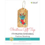 ITH Holiday Gift Tag: Festive Stocking Machine Embroidery Design - 2 Sizes