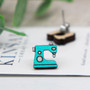 Sewing Machine Wood Stud Earrings
