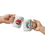White Glossy Mug - Holiday Spirit: Sweater and Stocking - 15 oz