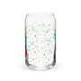 Can-Shaped Glass - Holiday Spirit: Festive Stocking - 16 oz