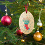 Wooden Ornament - Holiday Spirit: Festive Stocking