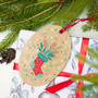 Wooden Ornament - Holiday Spirit: Festive Stocking