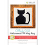 Halloween Black Cat FPP Mug Rug Digital Pattern