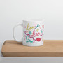 White Glossy Mug - Love to Sew: Live Love Sew - 11 oz
