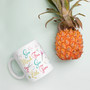 White Glossy Mug - Love to Sew: Sew Much Fun, Sew Little Time - 11 oz