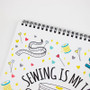 "Sewing is My Jam" Grid Spiral Notepad - 8.5" x 11.75"