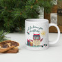 White Glossy Mug - Owl Be Home for Christmas