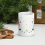 White Glossy Mug - Owl Be Home: Jingle Owl the Way