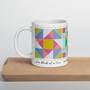  White Glossy Mug - One Block At A Time Trio - 2