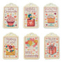 Celebrations Gift Tags Cross Stitch Palette - 12 Wt Cotton Petites Includes 6 Charts