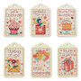 Celebrations Gift Tags Cross Stitch Palette - 12 Wt Cotton Petites Includes 6 Charts