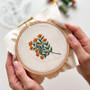 Fall Botanicals - Hand Embroidery Transfers Pack with 12 Wt. Cotton Petites - 10 Spools
