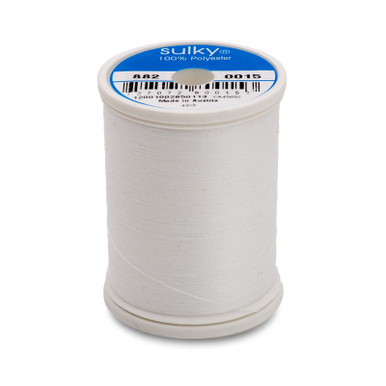 Sulky Sliver Mylar Thread #8021 Clear White