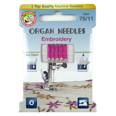 Organ Needles Machine Needle Embroidery sz75 5pc