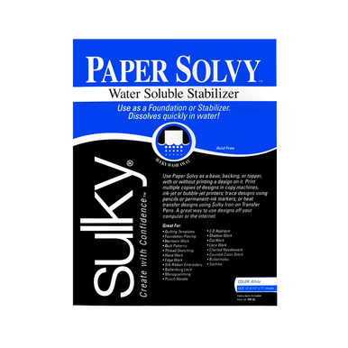 Paper Solvy Water Soluble Stabilizer – Miller's Dry Goods