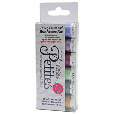 Sulky Sampler 12wt Cotton Petites 6/Pkg Rosewood Manor Assortment