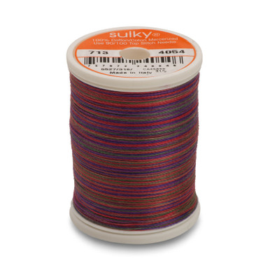 Sulky Blendables Stickgarn – 12 Gewicht, 100% ägyptische Baumwolle, 330 YD, Farbverlauf (Royal Navy)