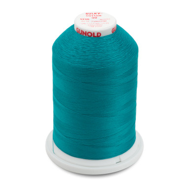 Sulky 30 Wt. Cotton Thread - Dk. Teal - 3,200 yd. Jumbo Cone