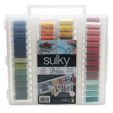 Original Slimline Thread Storage Box - 12 Wt. Cotton Petites Blendables  Thread Collection - 2nd 42 Colors