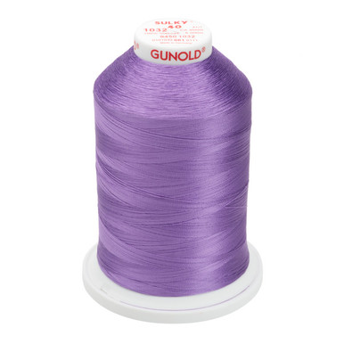 Sulky 40 Wt. Rayon Thread- Med. Purple - 5,500 yd. Jumbo Cone