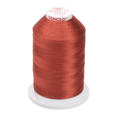 Sulky 40 Wt. Rayon Thread- Med. Maple - 5,500 yd. Jumbo Cone