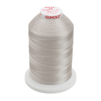 Sulky 40 Wt. Rayon Thread- Silver Gray - 5,500 yd. Jumbo Cone