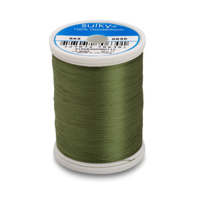 Sulky 40 Wt. Rayon Thread- Moss Green -850 yd. Spool