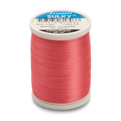Watermelon Threading Sulky 40 Wt. Rayon Thread- Watermelon - 850 yd. Spool