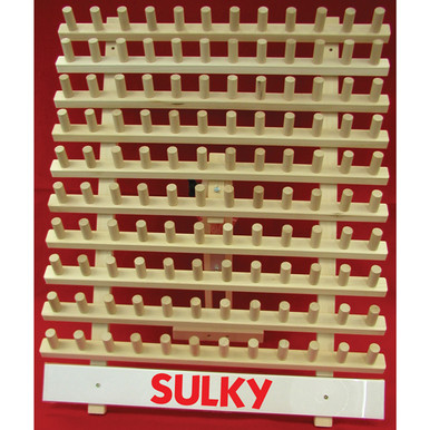 Spool Rack for Sulky Embroidery Floss With Needle Minder