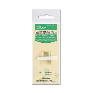 Clover Gold Eye Embroidery Needles, Size No. 3-9 - 16 count