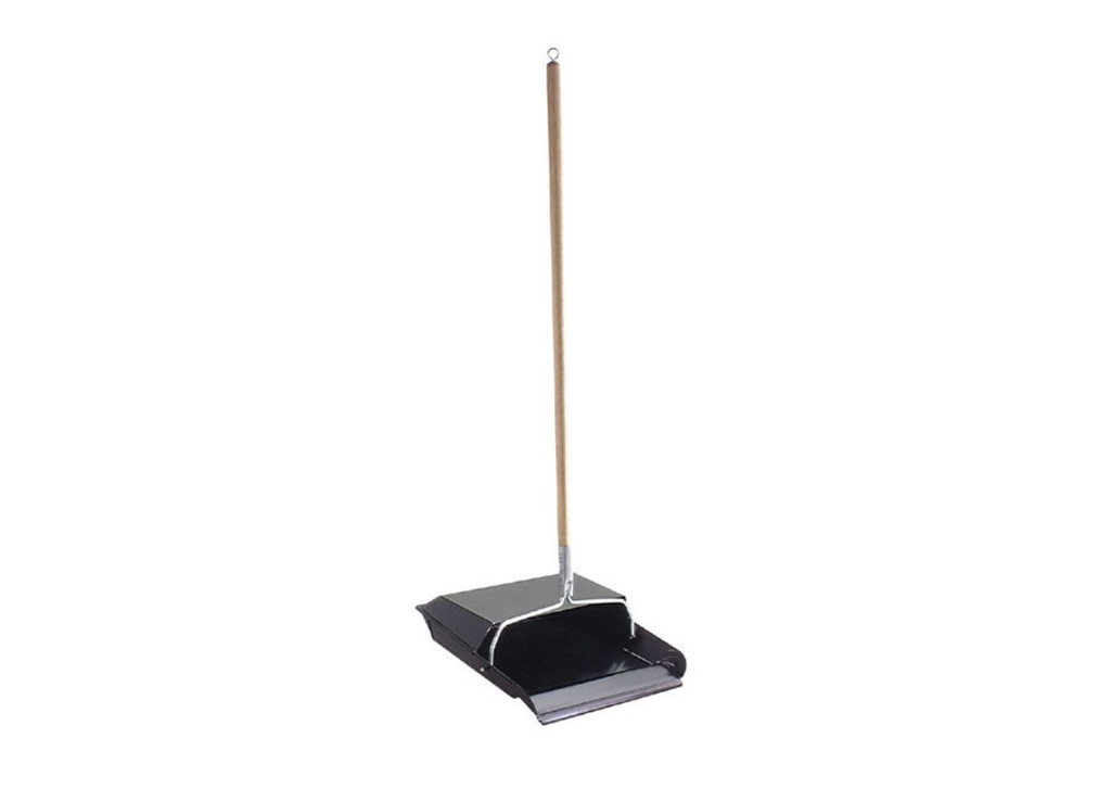 Dustpan - Heavy Duty with Wooden Handle