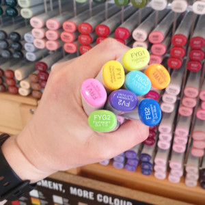 The range of Fluorescent Copic Sketch Markers The range of Fluorescent Copic Sketch Markers