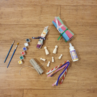 Craft Activity Kits - Peg Doll Kit Family