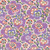 Chiyogami Japanese Paper 728C Purple Retro Floral