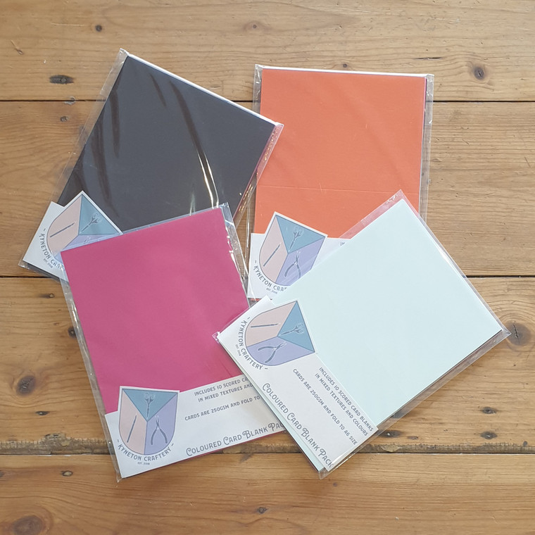 Coloured Card Blank Pack