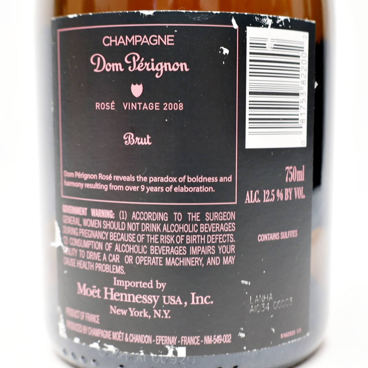 2008 Dom Perignon Luminous Collection Rose Millesime