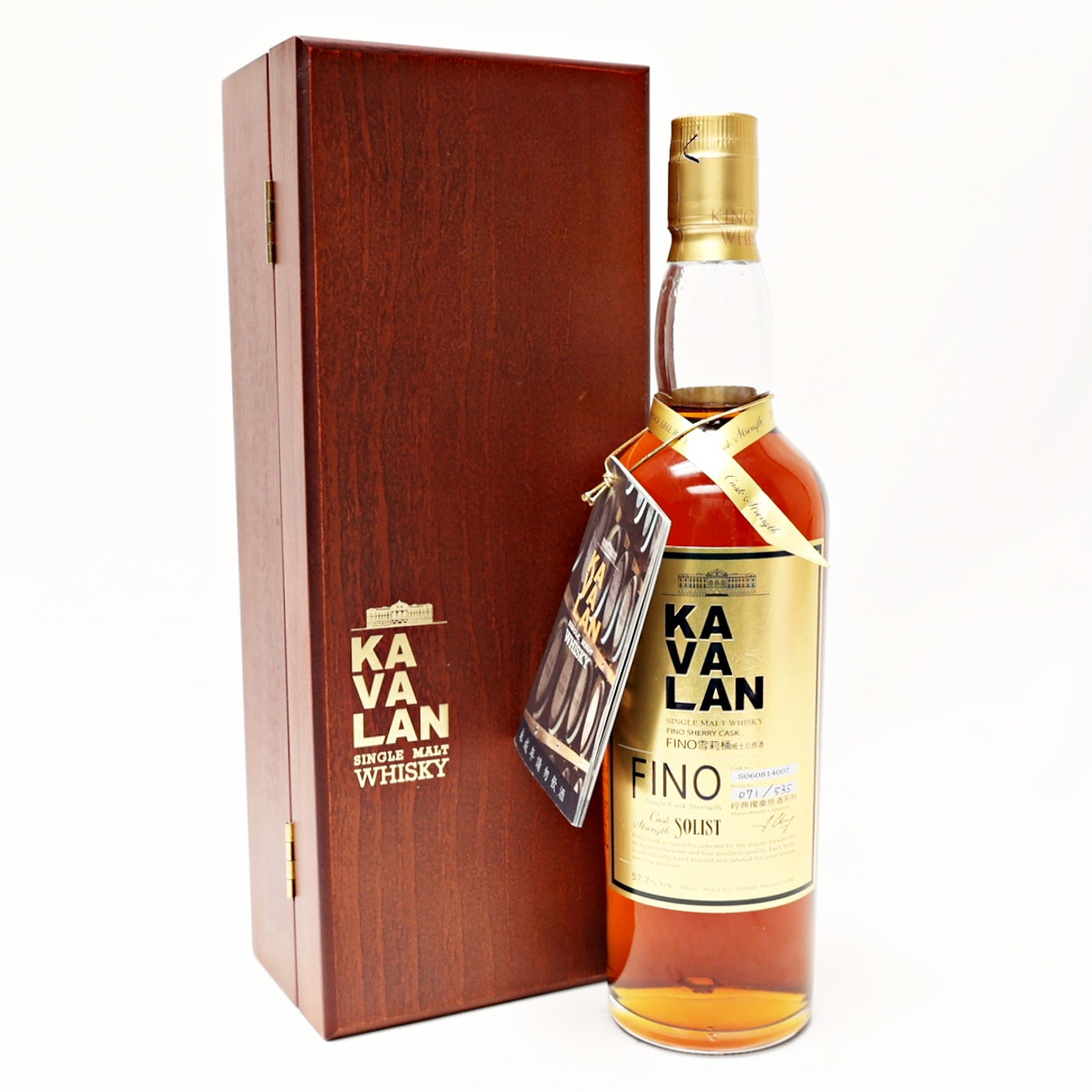Kavalan Solist Fino Sherry Cask Strength Single Malt Whisky ...