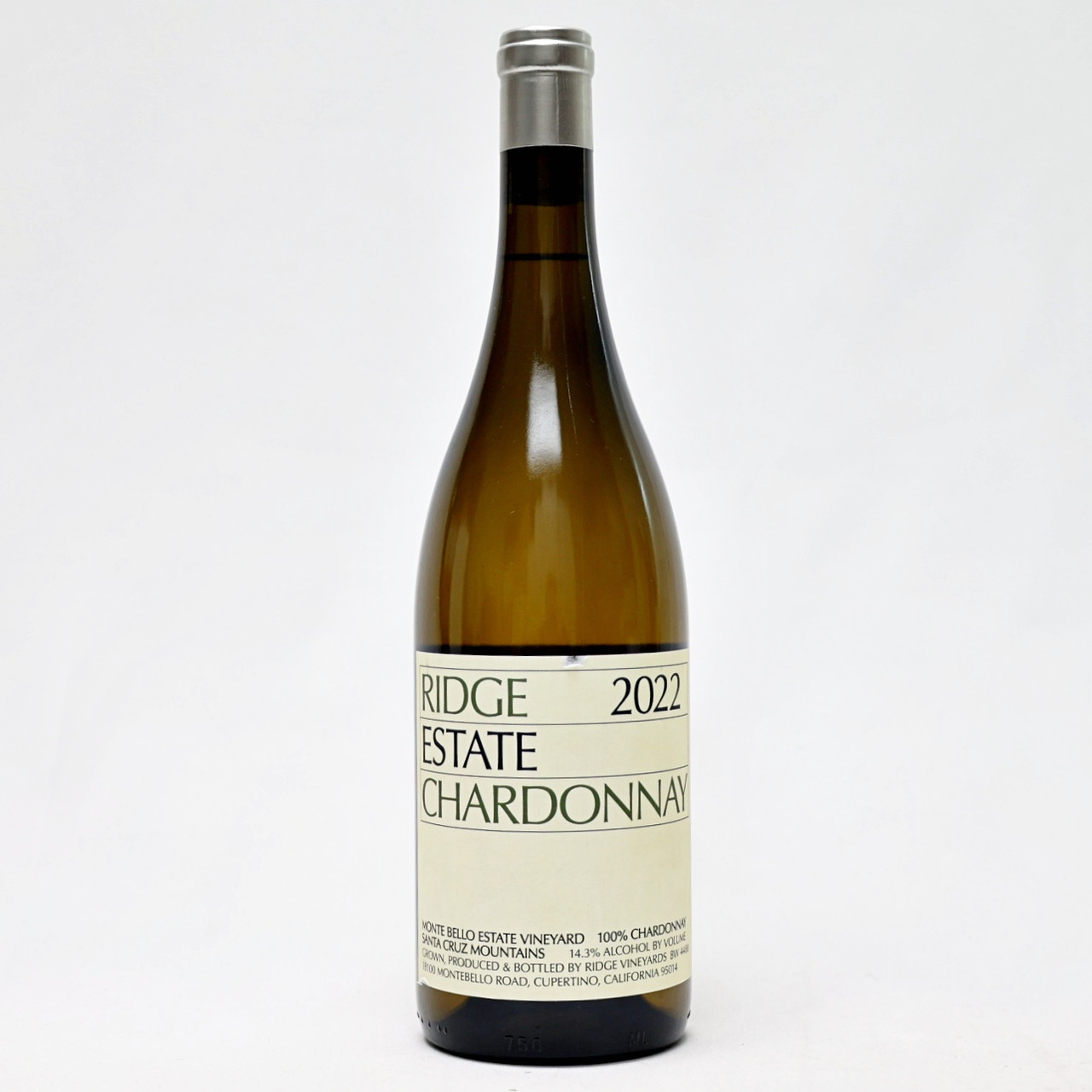 【ラッピング無料】 2022 Ridge Mountains Cruz Santa Chardonnay, Estate Vineyards ワイン