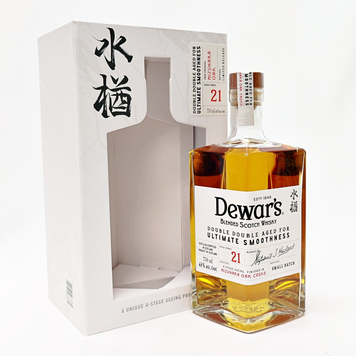 Dewar's Blended Scotch Double Double Aged Mizunara Oak 21 Year
