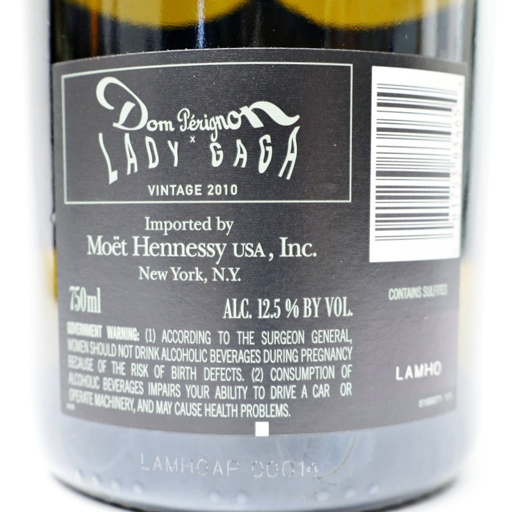 2010 Dom Perignon x Lady Gaga Brut, Champagne, France [damaged box