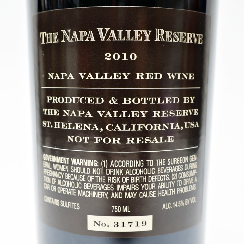 2010 The Napa Valley Reserve Red Blend, California, USA 24M1938