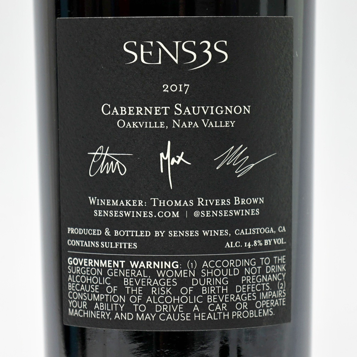 2017 Senses Cabernet Sauvignon, Oakville, USA 25C0551