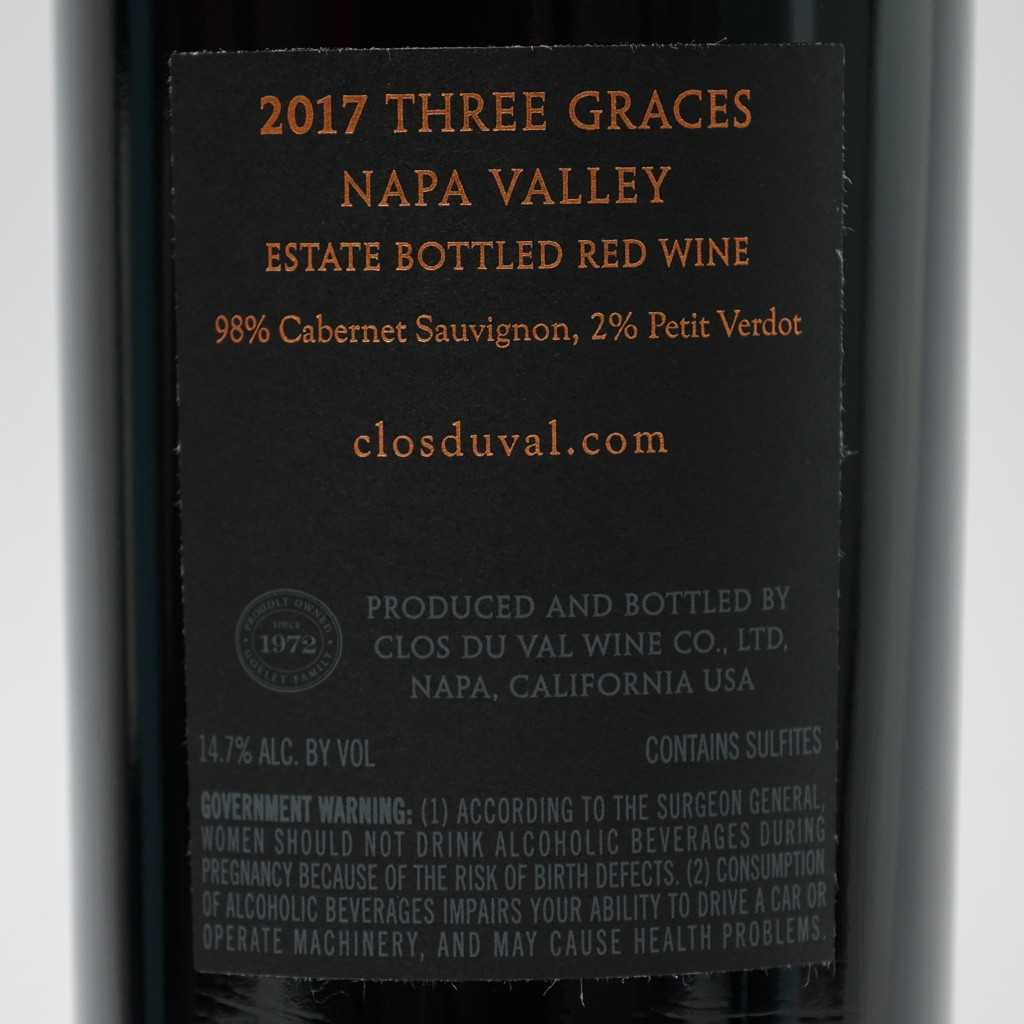 2017 Clos du Val Winemaker's Signature Series Three Graces Red
