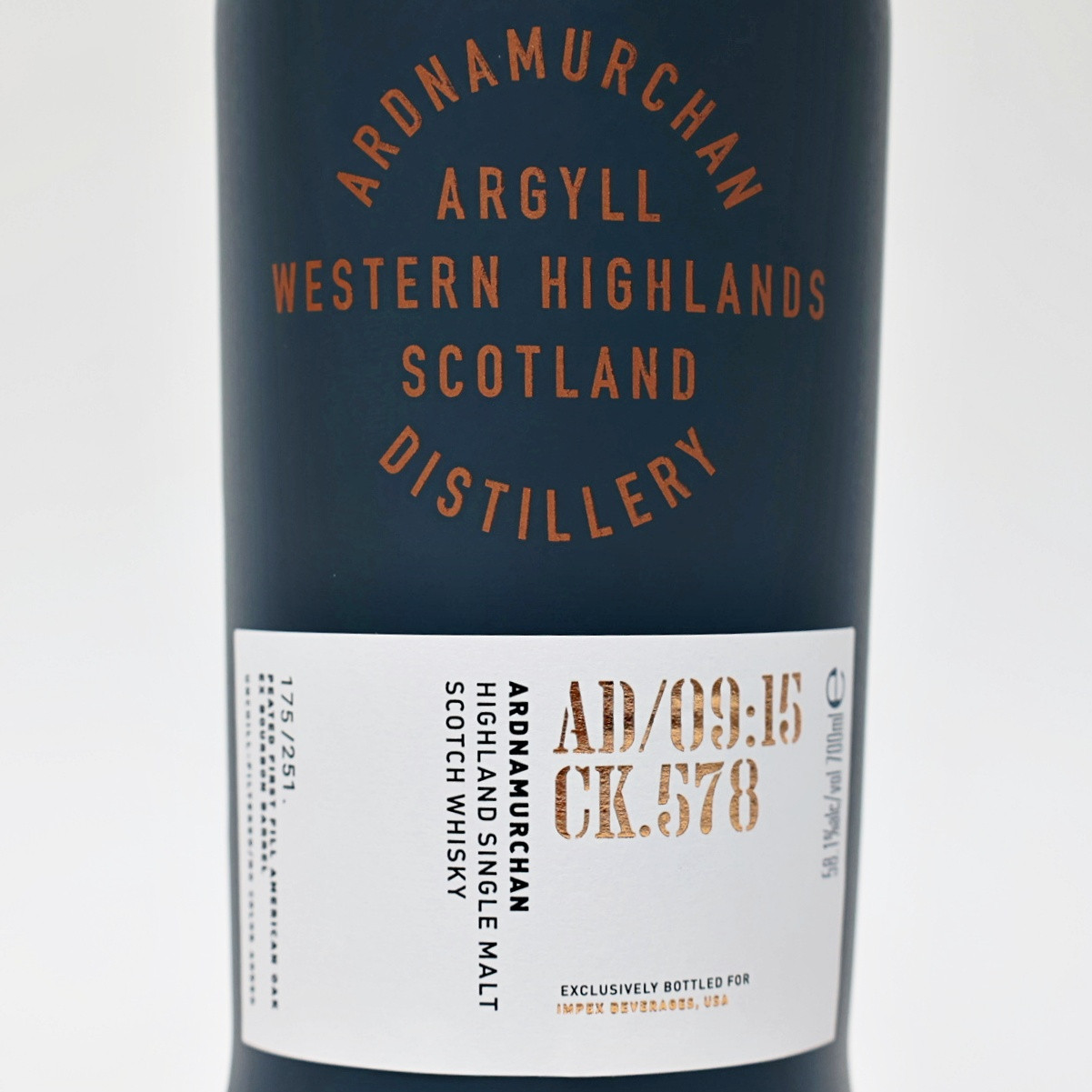 Ardnamurchan Single Cask #578 Scotch Whisky, Highlands, Scotland