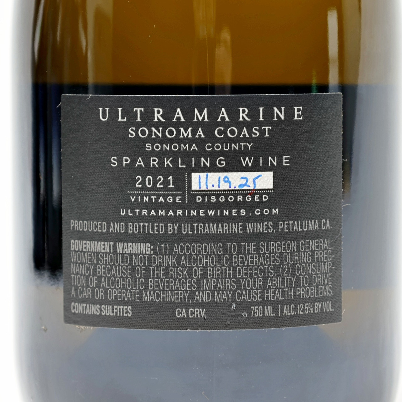 2021 Ultramarine Sparkling Charles Heintz Vineyard Blanc de Noirs