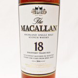 The Macallan 18 Year Old Sherry Oak Single Malt Scotch Whisky, Speyside - Highlands, Scotland [2016] 24D12138
