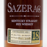  Sazerac 18 Year Old Straight Rye Whiskey, Kentucky, USA [2009] 21L2327

