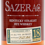 Sazerac 18 Year Old Straight Rye Whiskey, Kentucky, USA [2011] 23B2222
