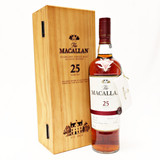 [Clearance Sale] The Macallan Sherry Oak 25 Year Old Single Malt Scotch Whisky, Speyside - Highlands, Scotland [maroon ribbon] 24G2326
